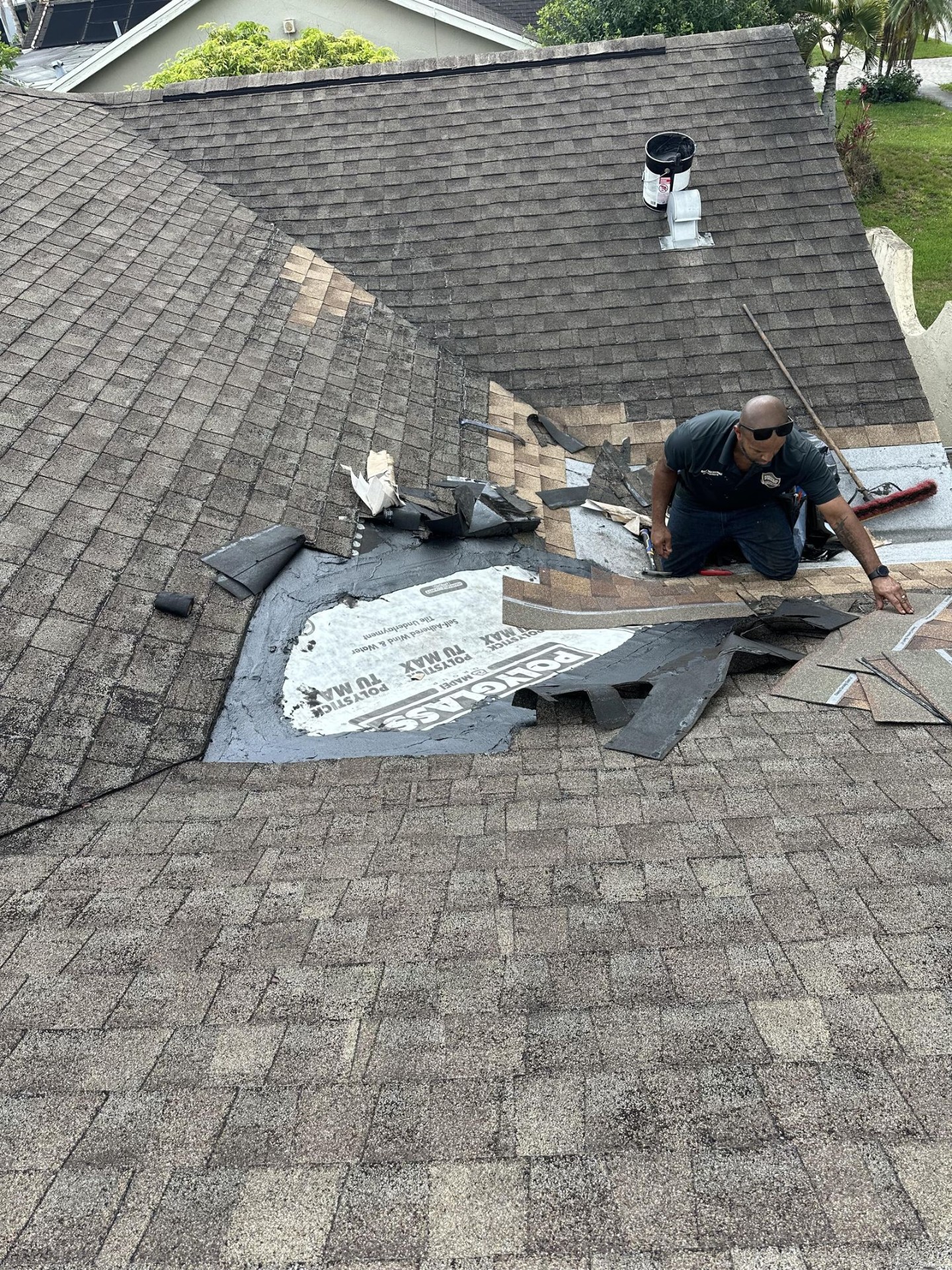 Skylight Installation project by Shield Proof Roofing in South Florida